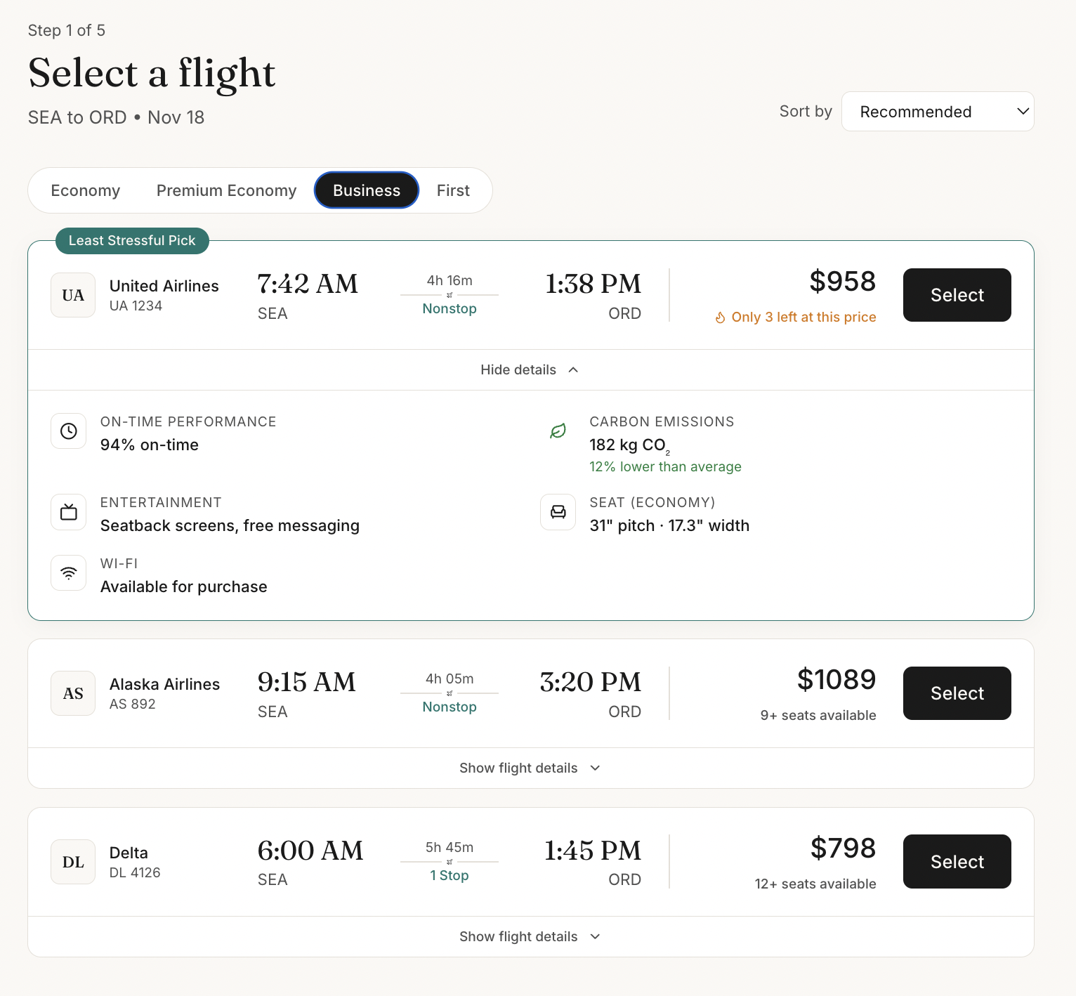 TravelOS itinerary screen showing a delayed flight and updated transportation recommendations.